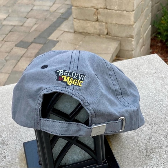 Disney Parks Authentic Embroidered Grey Believe In Magic Adjustable Hat New - Picture 8 of 16